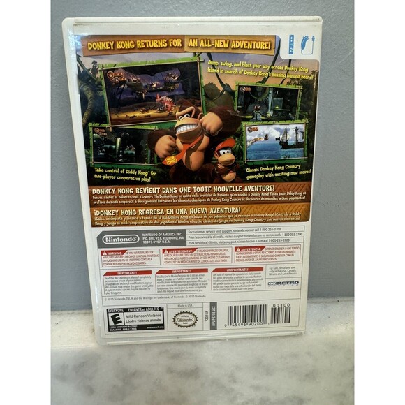 Nintendo Donkey Kong Country Returns (Nintendo Wii, 2010) Complete. Tested - Picture 2 of 9